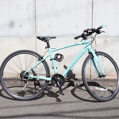 【10/2受渡完了】≪ZU1776ジ≫ Bianchi/ビアンキ クロスバイク C-SPORT1 3×8 24段変速 チェレステ 自転車/クロスオーバーバイク 運動/スポーツ 現状品の画像