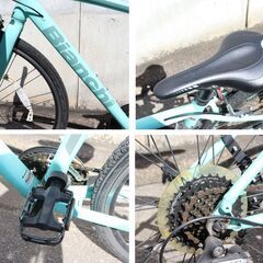【10/2受渡完了】≪ZU1776ジ≫ Bianchi/ビアンキ クロスバイク C-SPORT1 3×8 24段変速 チェレステ 自転車/クロスオーバーバイク 運動/スポーツ 現状品の画像