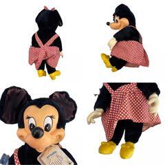 186000 現状品 Disney ディズニー ミニーマウス Vintage　80’s applause　ビンテージ　タグ付き ブラック　レッド [1000025417622]の画像