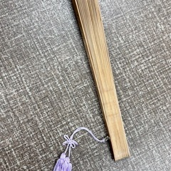 【未使用】木製扇子 透かし彫 アンティーク の画像