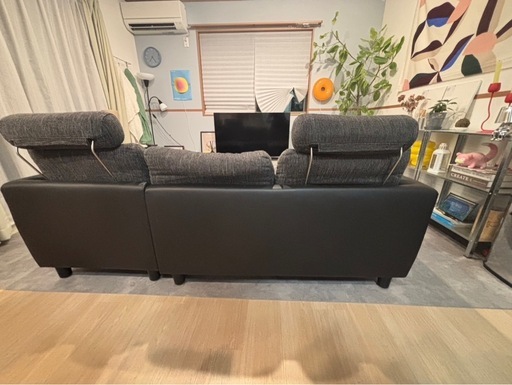 【美品】3人掛けカウチソファ✨禁煙ペットなし