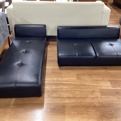 Ｌ字型　ローソファー【町田市再生家具】251865の画像