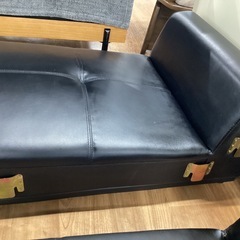 Ｌ字型　ローソファー【町田市再生家具】251865の画像