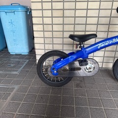 へんしんバイク　青　14インチタイヤ　子供用自転車の画像