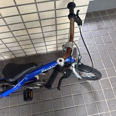 へんしんバイク　青　14インチタイヤ　子供用自転車の画像