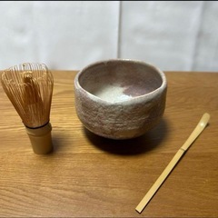 茶道具 抹茶茶碗 茶筅 茶匙&銘々皿セットの画像