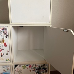 扉付きカラーボックス5個（一つ一つ別になっています）の画像