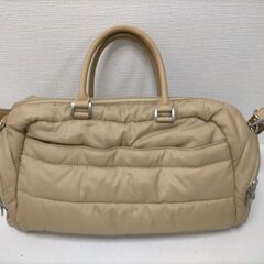 キャロウェイ ゴルフ レディース ボストンバッグ ベージュ 大容量 軽量 シンプル 中古　88254-4-005Tの画像