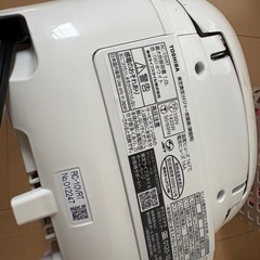 炊飯器　東芝　真空IH 5.5合　ジャック品の画像