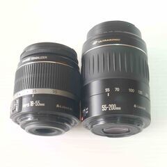 一眼レフカメラ Canon EOS Kiss X2 　レンズ２本の画像