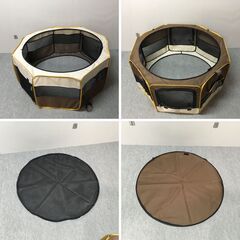 J7KH688 Pet's One ぺ ット サークル 折りたたみ メッシュ サイズ カインズ 収納 バッグ 持ち運び キャンプ アウトドア 室内 屋外 犬 猫の画像