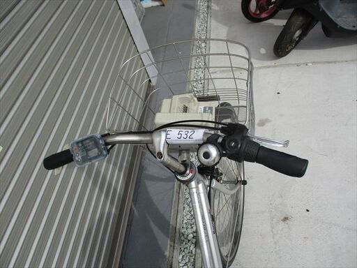 E532★整備済み　中古電動自転車★パナソニック　VIVIDX【27インチ　シルバー　8.9Ah】