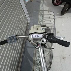 E532★整備済み　中古電動自転車★パナソニック　VIVIDX【27インチ　シルバー　8.9Ah】の画像
