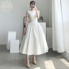 【結婚式・2次会】バックリボンドレスの画像