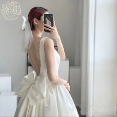 【結婚式・2次会】バックリボンドレスの画像