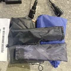 【美品】電動シルバーカー 赤 PORTUS DREAM ECO-18 付属品多数の画像