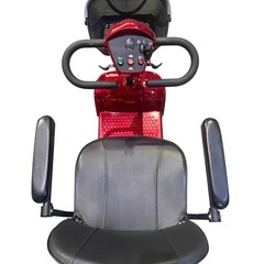 【美品】電動シルバーカー 赤 PORTUS DREAM ECO-18 付属品多数の画像
