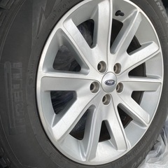 フォード.Ford.純正アルミホイール+スタッドレスタイヤ.18インチ.4本セット.エクスプローラー等の画像