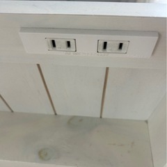 値下げしました‼️配送可【シングルベッドフレーム ホワイト】★ クリーニング済 【管理番号12909】桒の画像