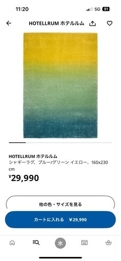 新品同様イケヤカーペット