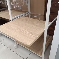★リユースのサカイ日立店★HJ7900  キャスター付きレンジラック ライトブラウン H140.5×D41×W48 クリーニング済み の画像