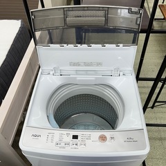 リユースのサカイ東金店 AQUA 洗濯機 22年製 4.5kg TJ15079の画像