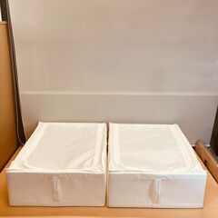 IKEA SKUBB スクッブ 収納ケース（ホワイト）44x55x19 cm ２個セットの画像