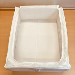IKEA SKUBB スクッブ 収納ケース（ホワイト）44x55x19 cm ２個セットの画像