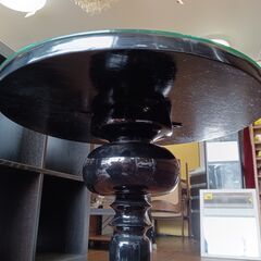 Garret　Interior　ITALY　サイドテーブル　ミラー　ラウンドテーブル　コーヒーテーブル　アンティーク　サイズ（約）幅45×奥45×高55　　■近隣配送無料 買取GO‼　栄和店の画像