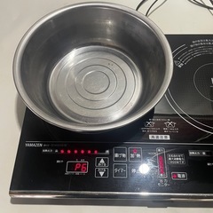 YAMAZEN 山善　2口IH調理器  ブラック IHW-S1460G-Bの画像