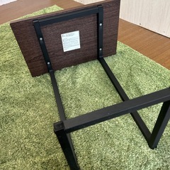 【リユース☆エコちょっぷ】アイリスオーヤマ テーブル サイドテーブル コの字型デザイン 木目調 の画像
