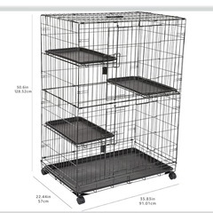 キャットゲージ 猫ゲージ 大型3段の画像