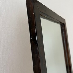 姿見 全身鏡 木製の画像