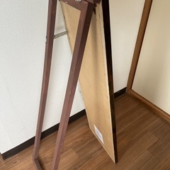 姿見 全身鏡 木製の画像