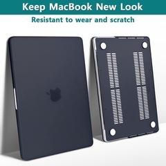 新品！Teryeefi MacBook Pro 1４ インチ ケース 2021 2022 2023 2024 2025 対応(M4 M3 M2 M1 Pro/Max), 軽量 排気口 マット 保護カバー＆JIS日本語キーボードカバー＆液晶保護フィルム&ダストプラグ,ブラックの画像
