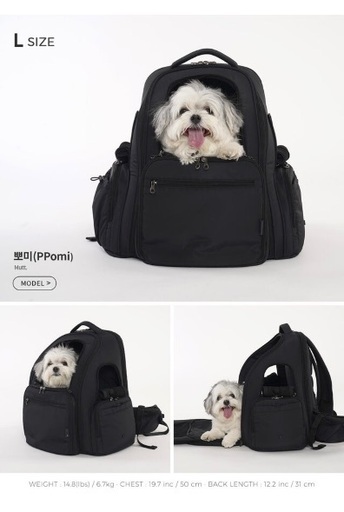 Lサイズssoook リュック　バッグ SSOOOK ソオオク バックパック / BLACK / Lサイズ(ペット用品/リュック