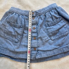 BabyGap 2Y 95センチ 95cm スカート 女の子 子供 デニムの画像