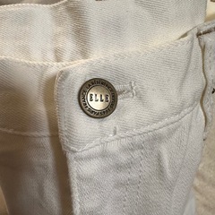 『美品』 ELLE ホワイトデニム  38の画像