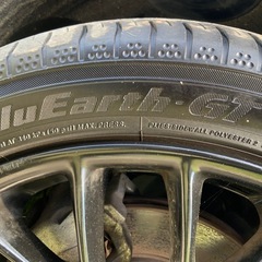 WORKS エモーション M8R 17インチアルミ　YOKOHAMA BluEarth GT 205/45R17 4本共 6部山の画像