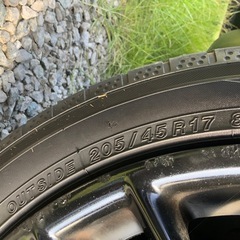 WORKS エモーション M8R 17インチアルミ　YOKOHAMA BluEarth GT 205/45R17 4本共 6部山の画像