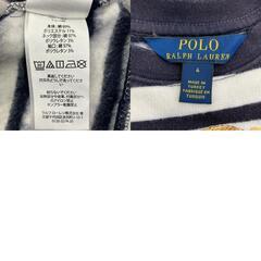 186004 RALPH LAUREN ラルフローレン ポロベアワンピース 110cm ストライプ キッズ [0000000000625]の画像