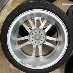 メッキホイール　17インチ 7J+50 5穴PCD114.3 4本セット　メーカーMEISTER ？？の画像
