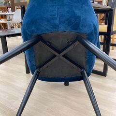 A-232 ★ジモティ割引あり★【リユースのサカイ野々市店】チェア ブルー(幅)66×(奥行き)60×(高さ)81cm ※クリーニング済みの画像
