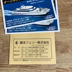 片道乗船チケット2枚の画像