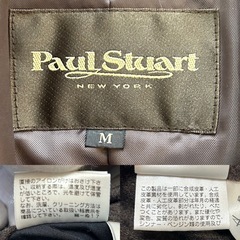 PAUL STUART ポールスチュアート メンズコート メンズジャケット cort アウター 冬服 秋服 防寒用コート 防寒服 ジャンパージャンバーダークブラウン焦げ茶色系の画像