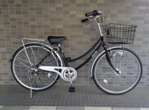 ちゃちゃ 中古自転車】ファミリーサイクル 26インチ6段変速mattia