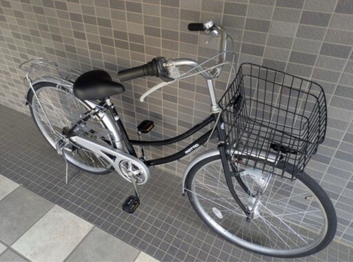 【中古自転車】ファミリーサイクル 26インチ　6段変速　mattia　ママチャリ