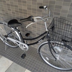 【中古自転車】ファミリーサイクル 26インチ　6段変速　mattia　ママチャリの画像