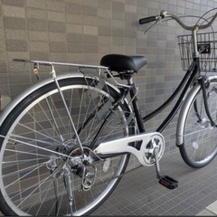 【中古自転車】ファミリーサイクル 26インチ　6段変速　mattia　ママチャリの画像