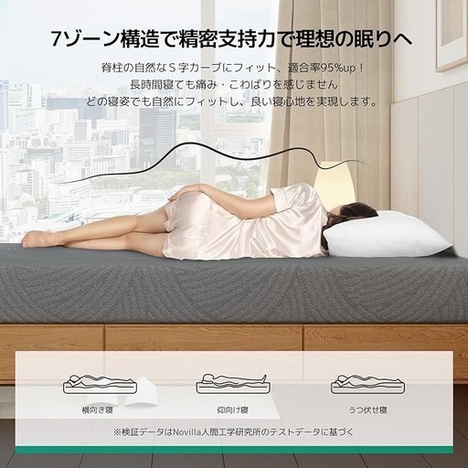 マットレス ダブル やや硬め 厚さ21cm 高反発マットレス 高密度ウレタン マットレス ダブル やや硬め 厚さ21cm 高反発マットレス 高密度ウレタン